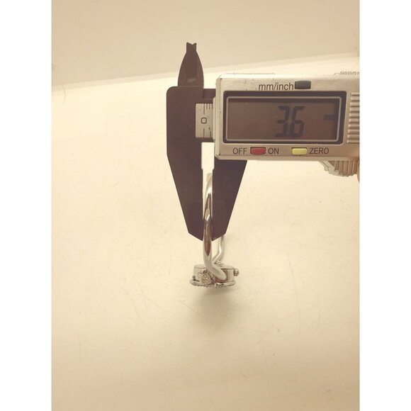 Bellagio BelTempo Fiori Floral Women Hidden Dial Bracelet Watch Silver Turquoise - Picture 7 of 9